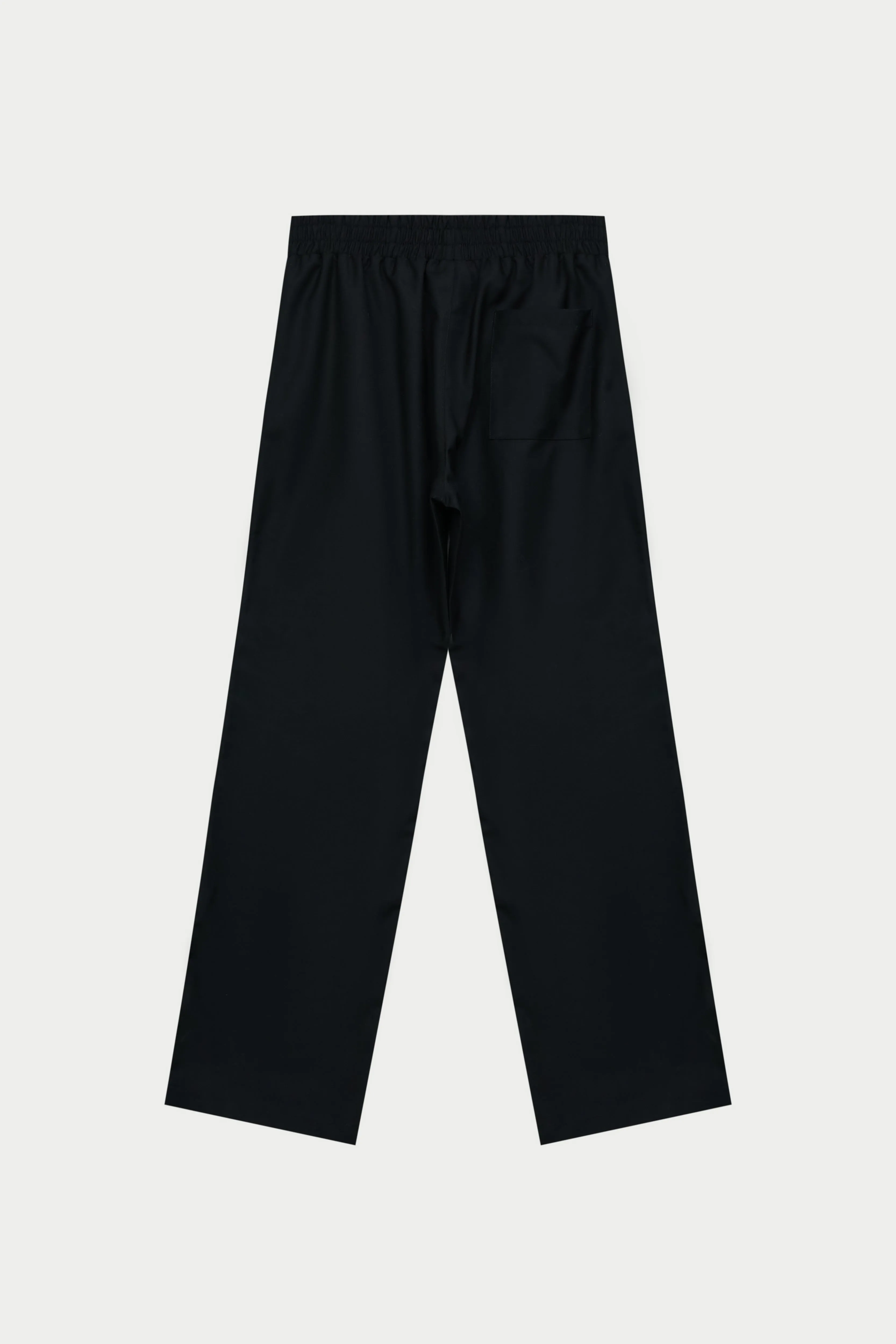 SMART PIPED TROUSERS - BLACK