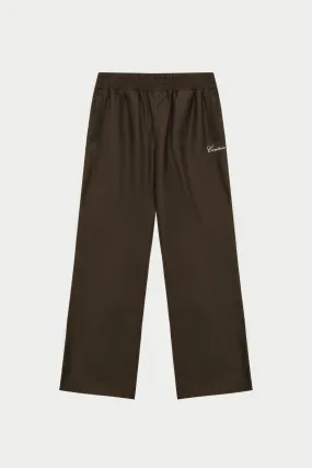 SMART PIPED TROUSERS - BROWN