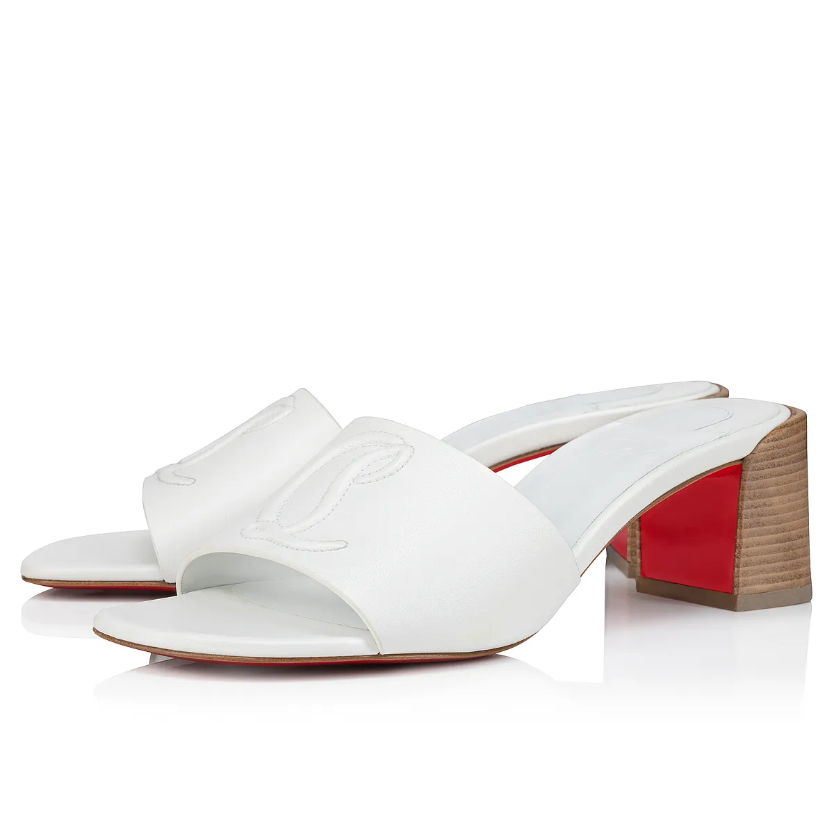 So CL Mule 55 mm Mules - Nappa leather - Bianco - Women