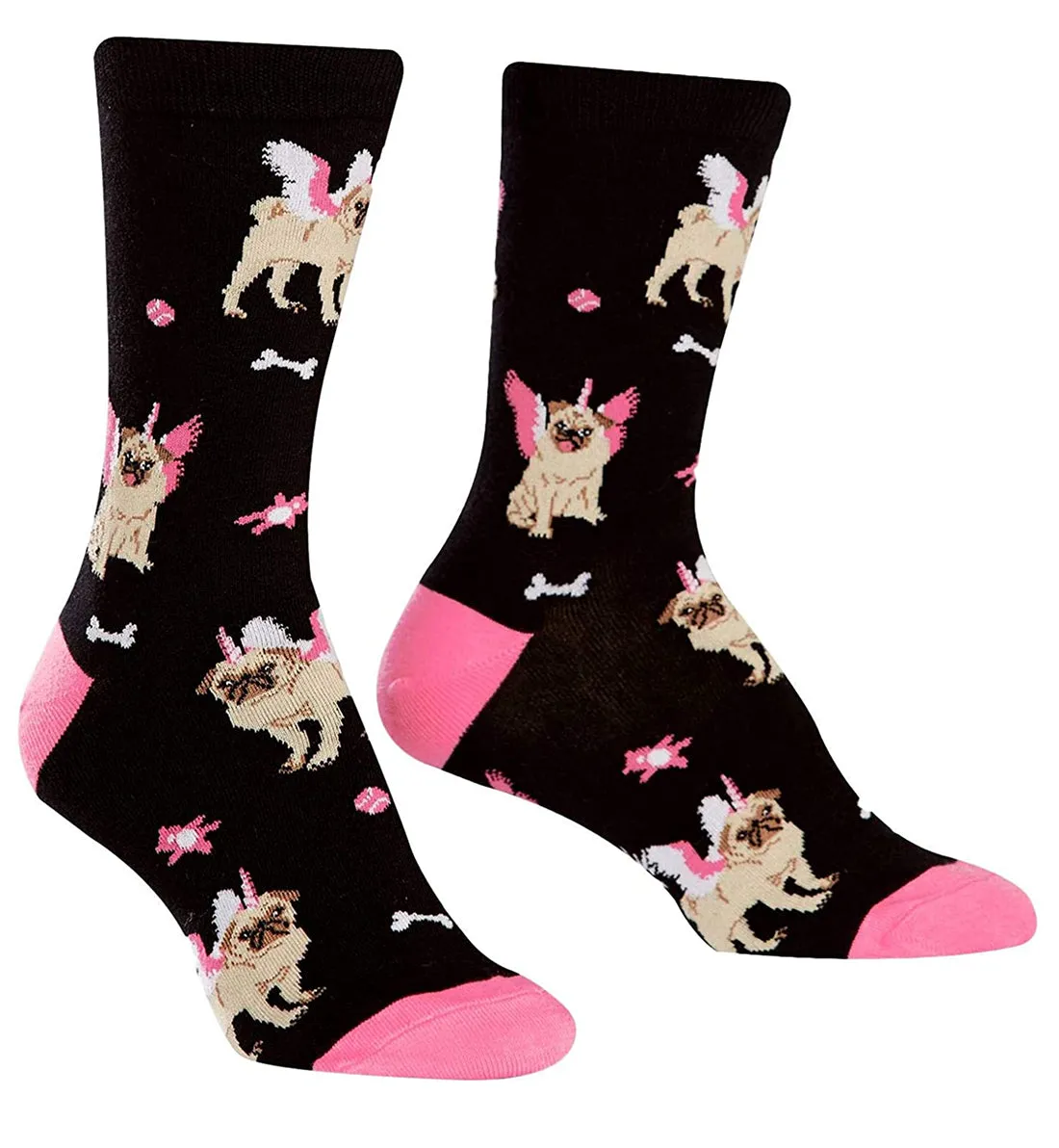 Pugasus Women's Crew Socks with Prints - Sock It to Me