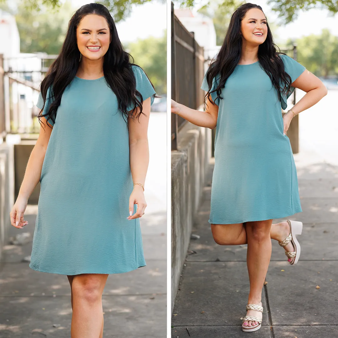 Springtime Dress Seafoam