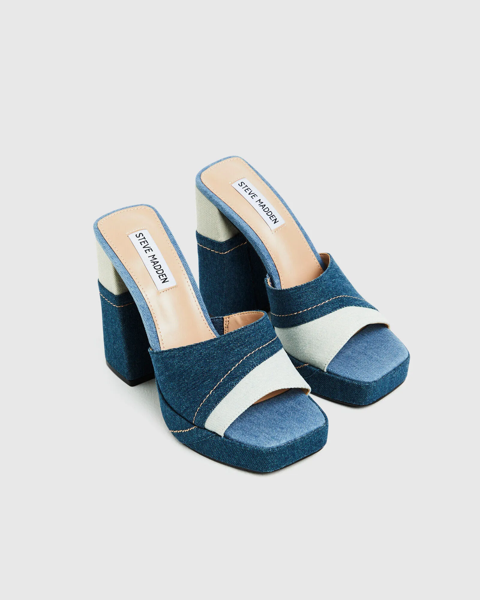 Steve Madden Mayze Heels Blue Denim