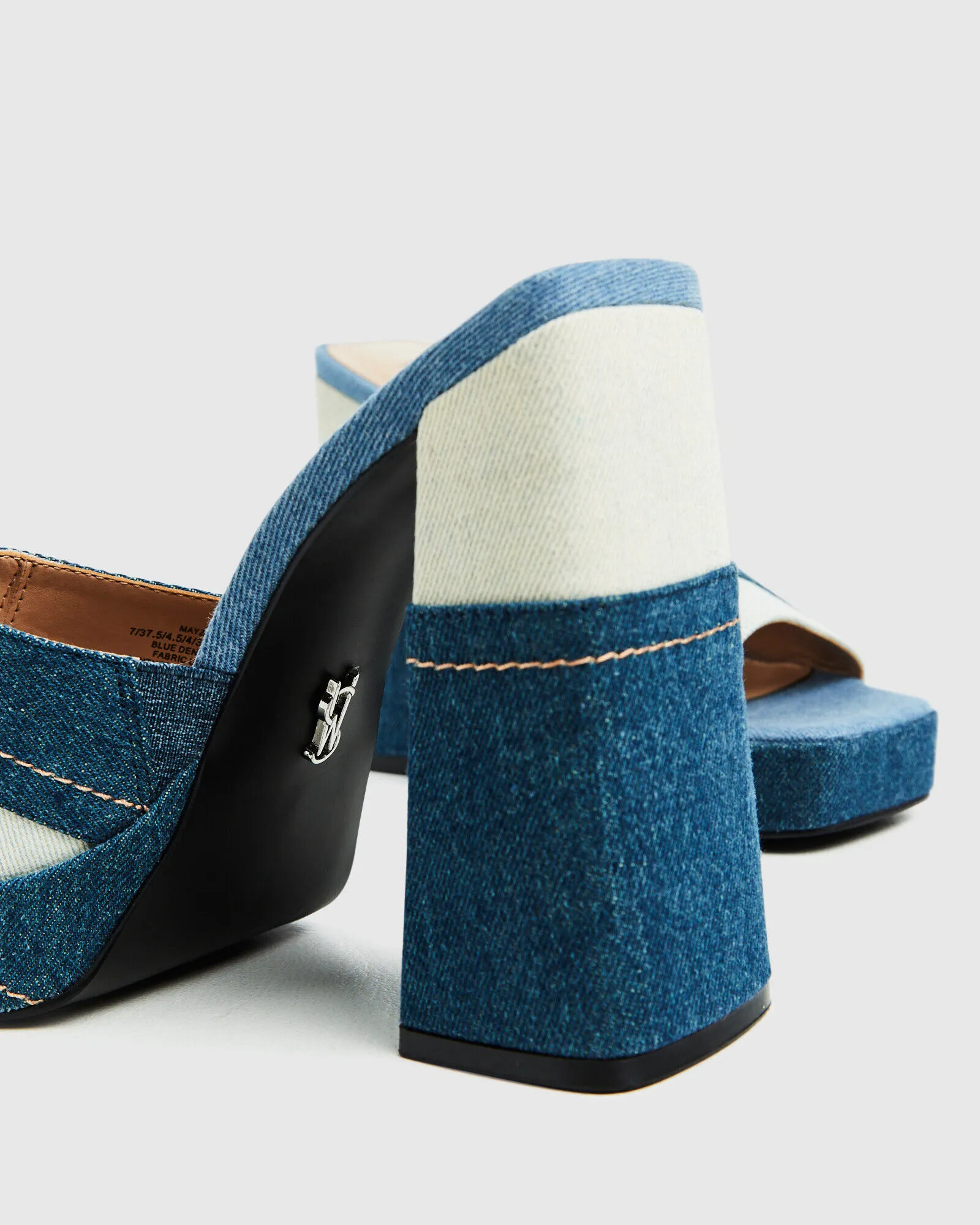 Steve Madden Mayze Heels Blue Denim