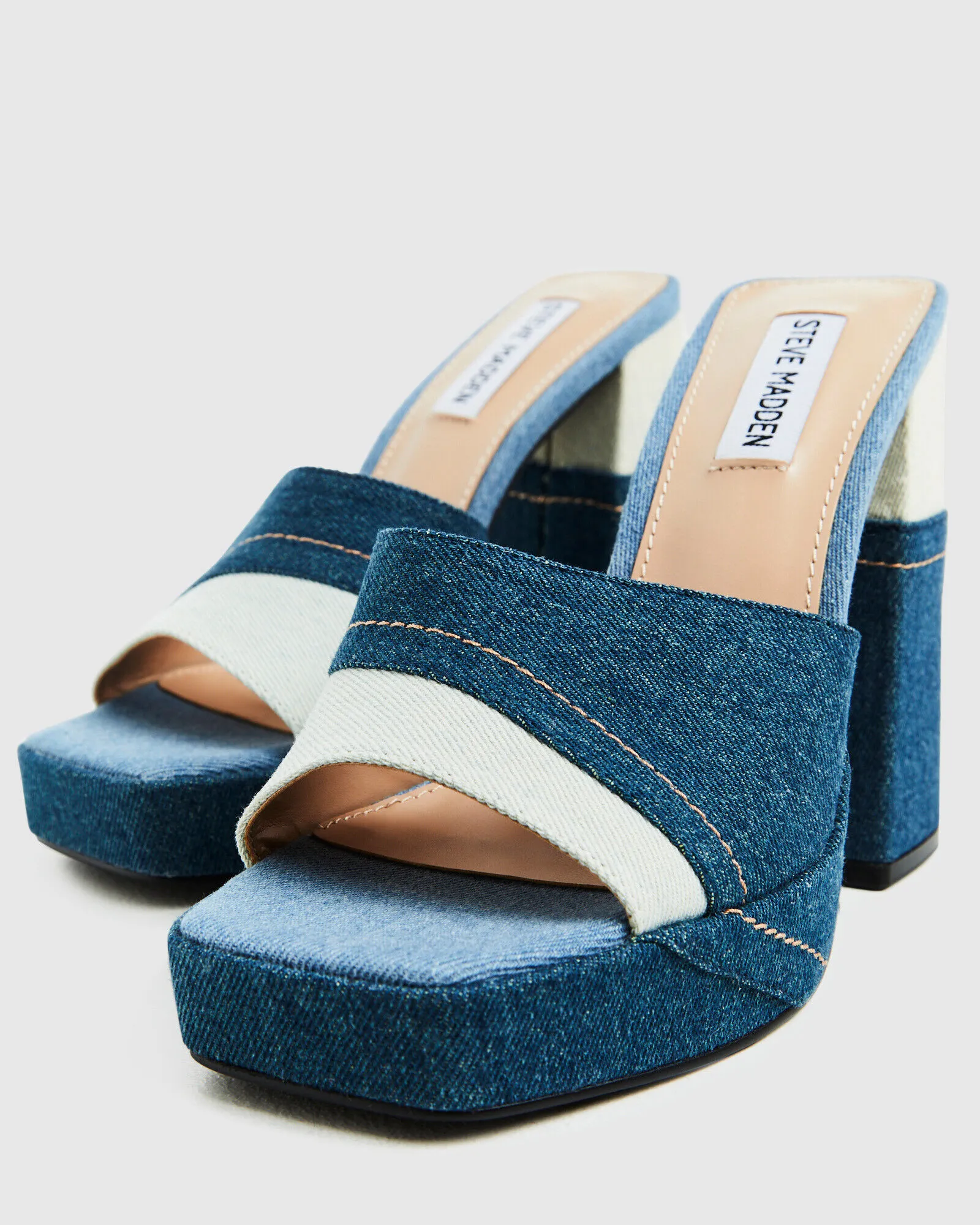 Steve Madden Mayze Heels Blue Denim