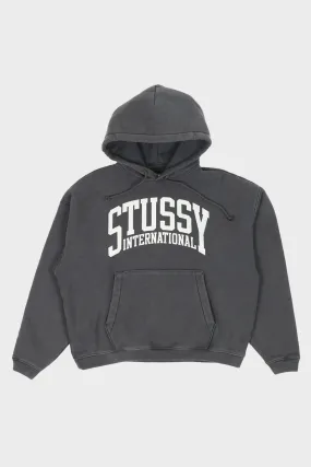 Stussy Intl Relaxed Hood - Washed Black