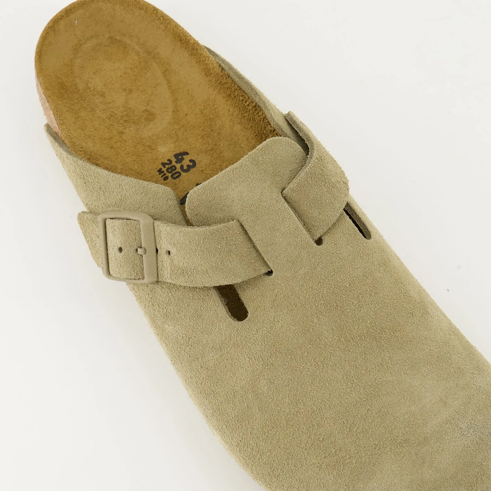 Suede Boston Mules