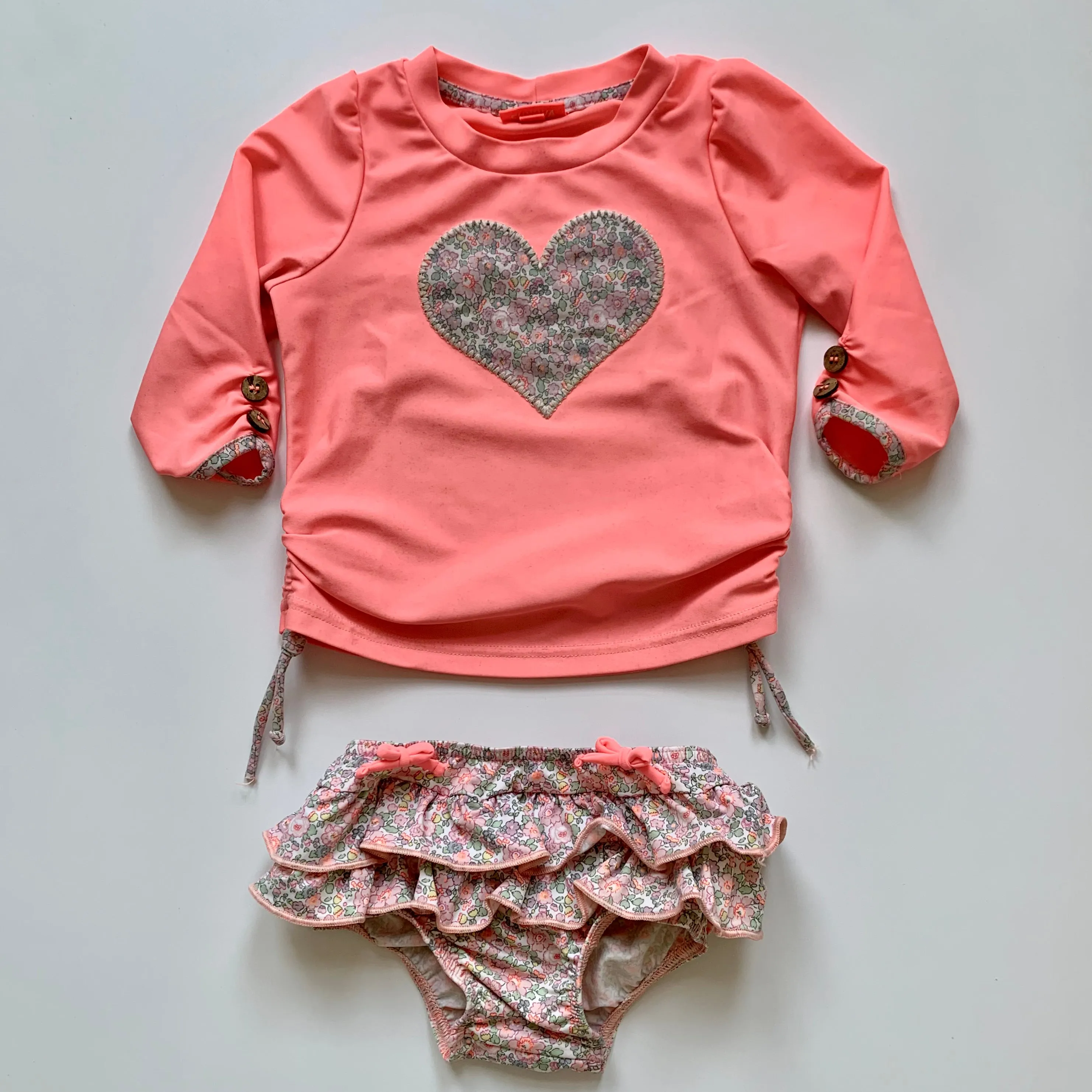 Sunuva Neon Rash Guard Set: 3-6 Months