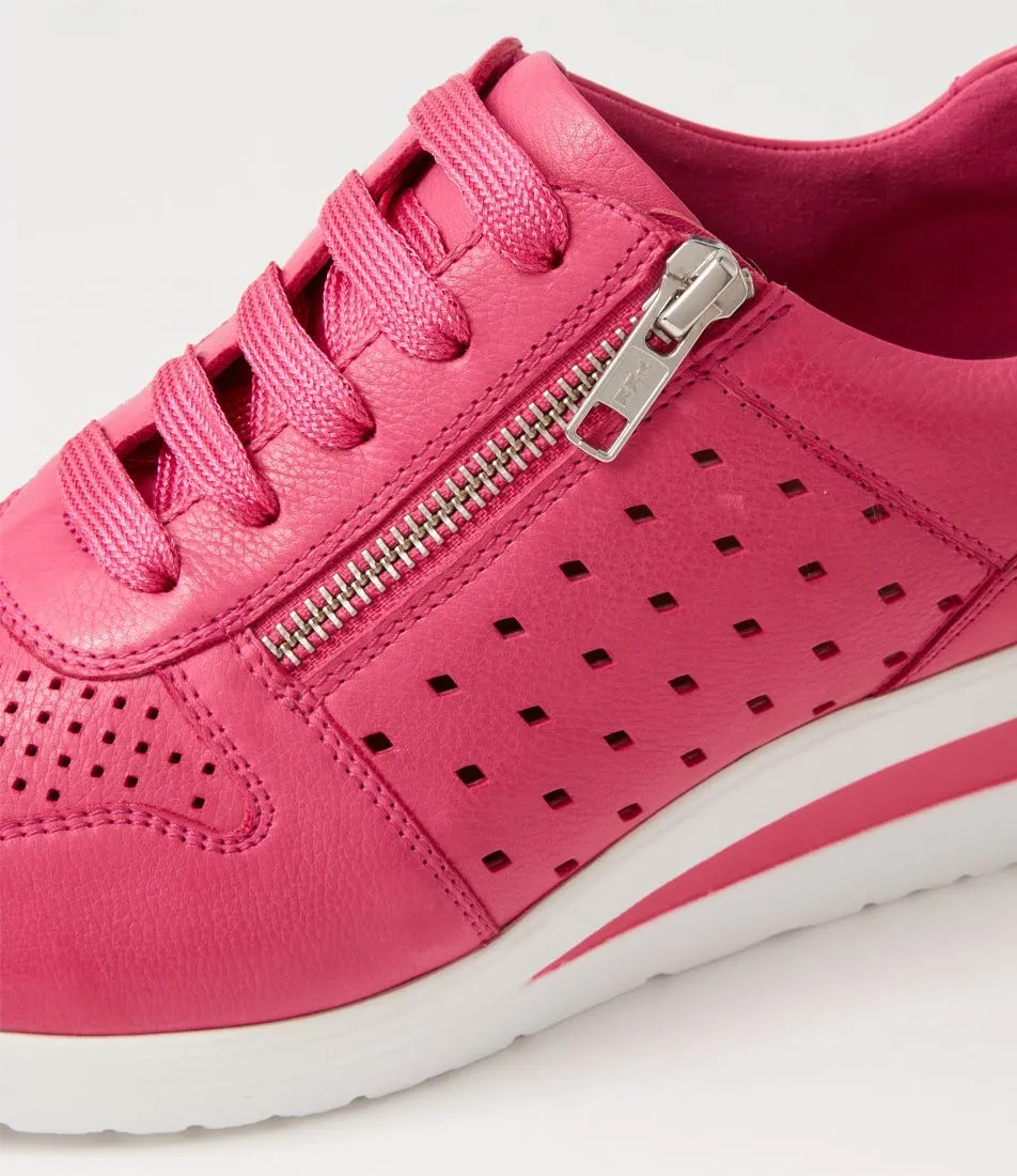 SUPERSOFT Resepct Fuchsia Leather Sneakers