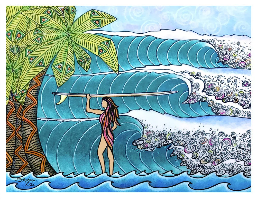 Surfer Girl Print