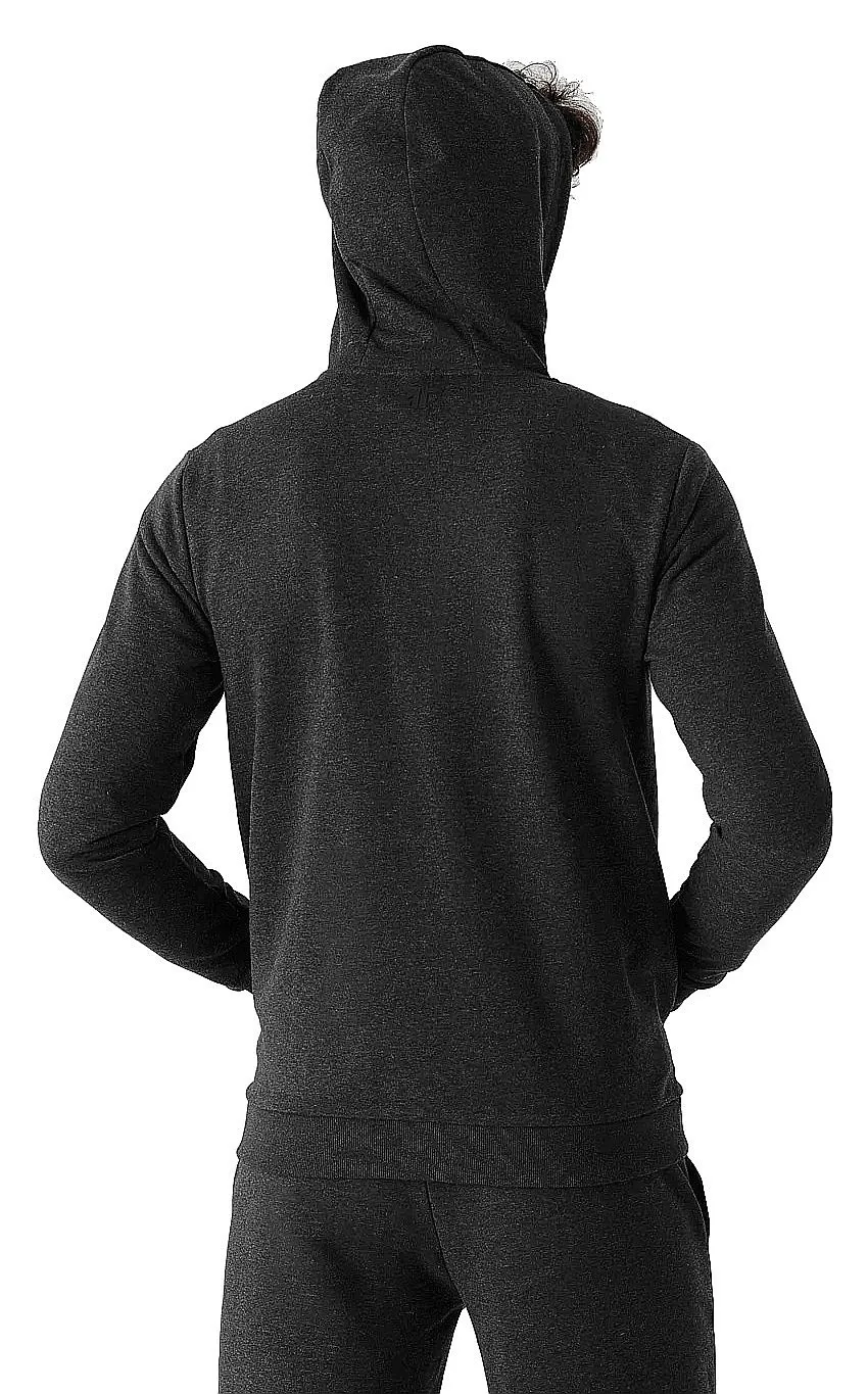 sweatshirt 4F H4L22-BLM353 Zip - 23M/Dark Grey Melange - men´s