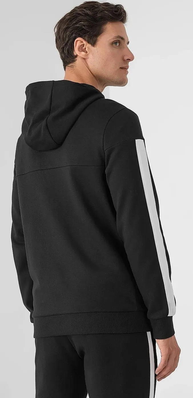 sweatshirt 4F H4Z21-BLM014 Zip - 20S/Deep Black - men´s