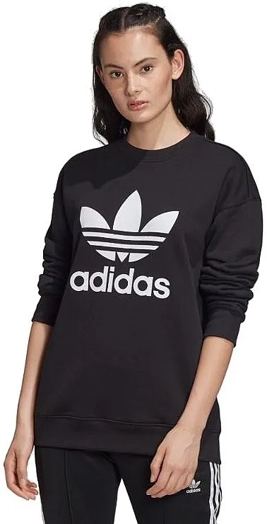 sweatshirt adidas Originals Trefoil Crew - Black - women´s