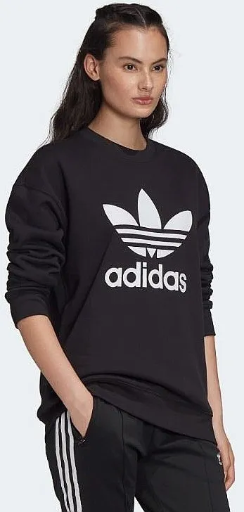 sweatshirt adidas Originals Trefoil Crew - Black - women´s