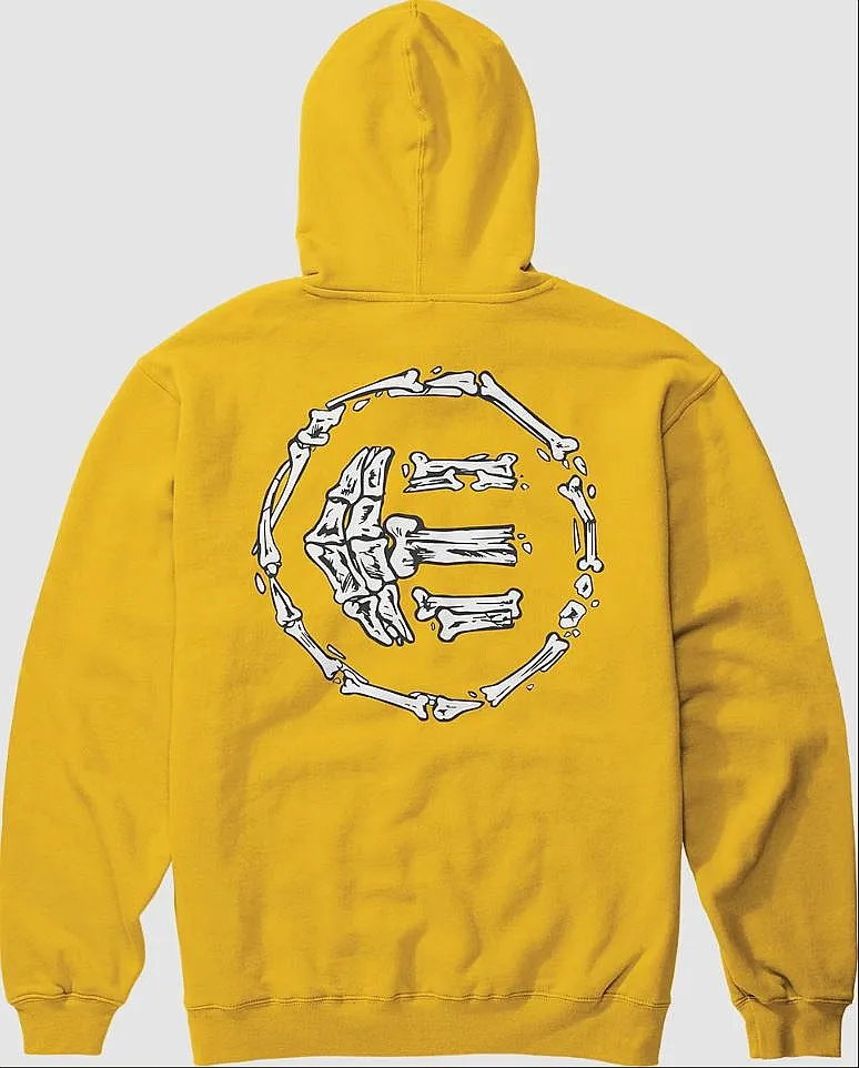 sweatshirt Etnies Etnies Bones Hoodie - Yellow - men´s