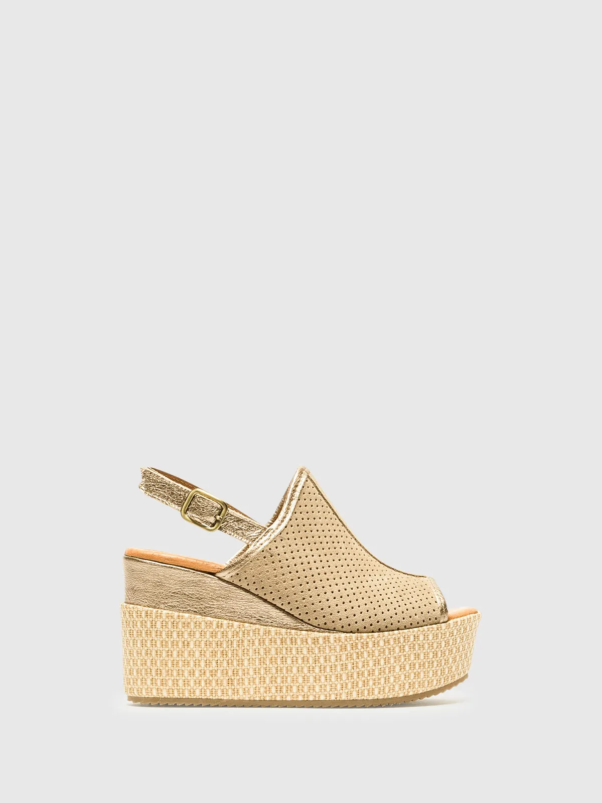 Tan Platform Mules