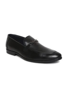 Teakwood Genuine Leather Black Shoes