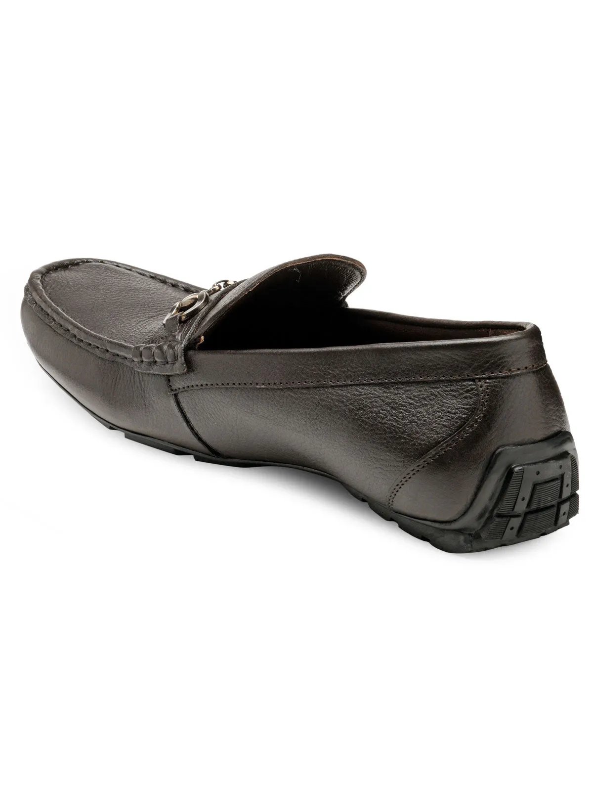 Teakwood Leather Men's Brown Slip-ons Shoes