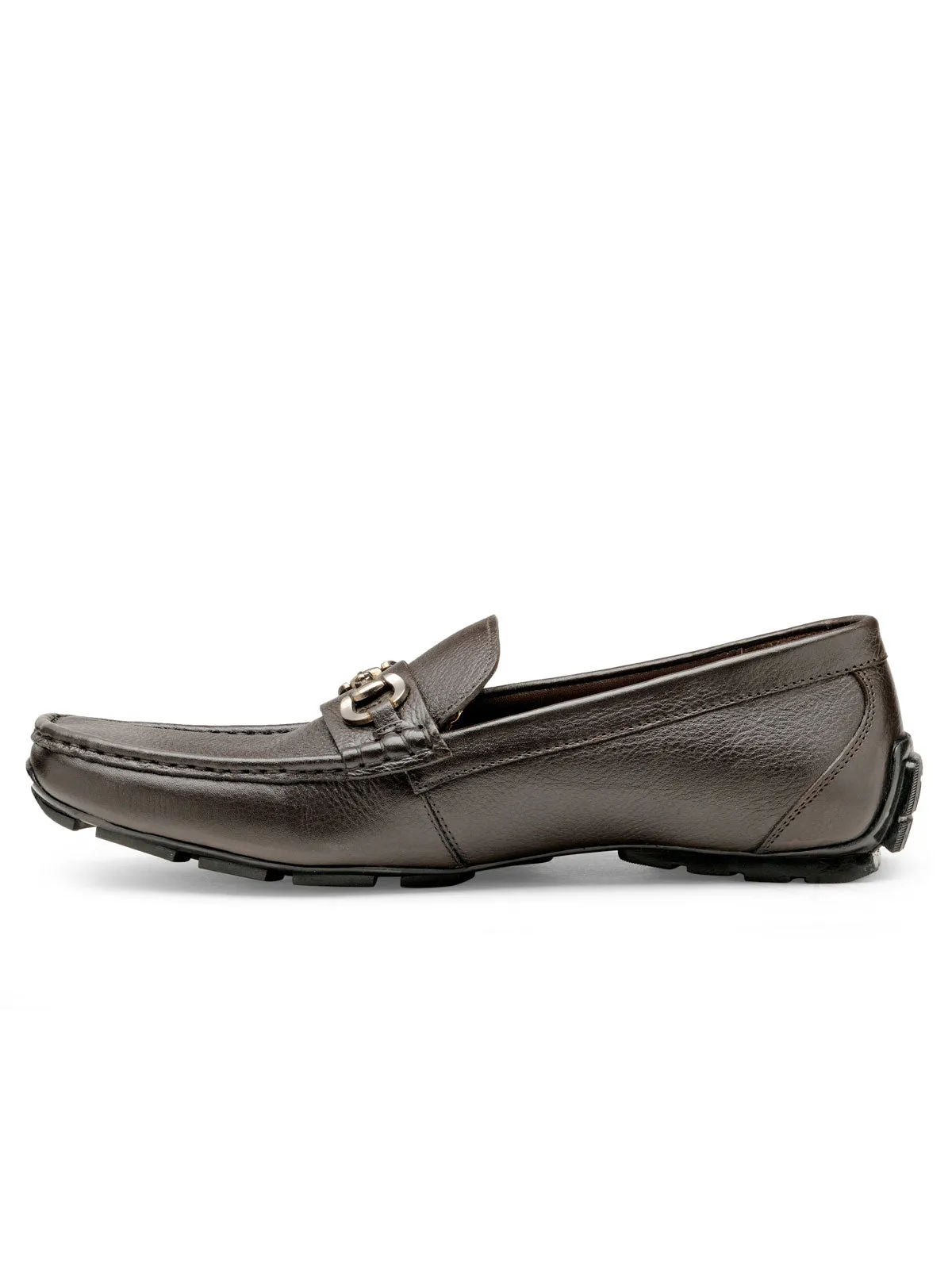 Teakwood Leather Men's Brown Slip-ons Shoes