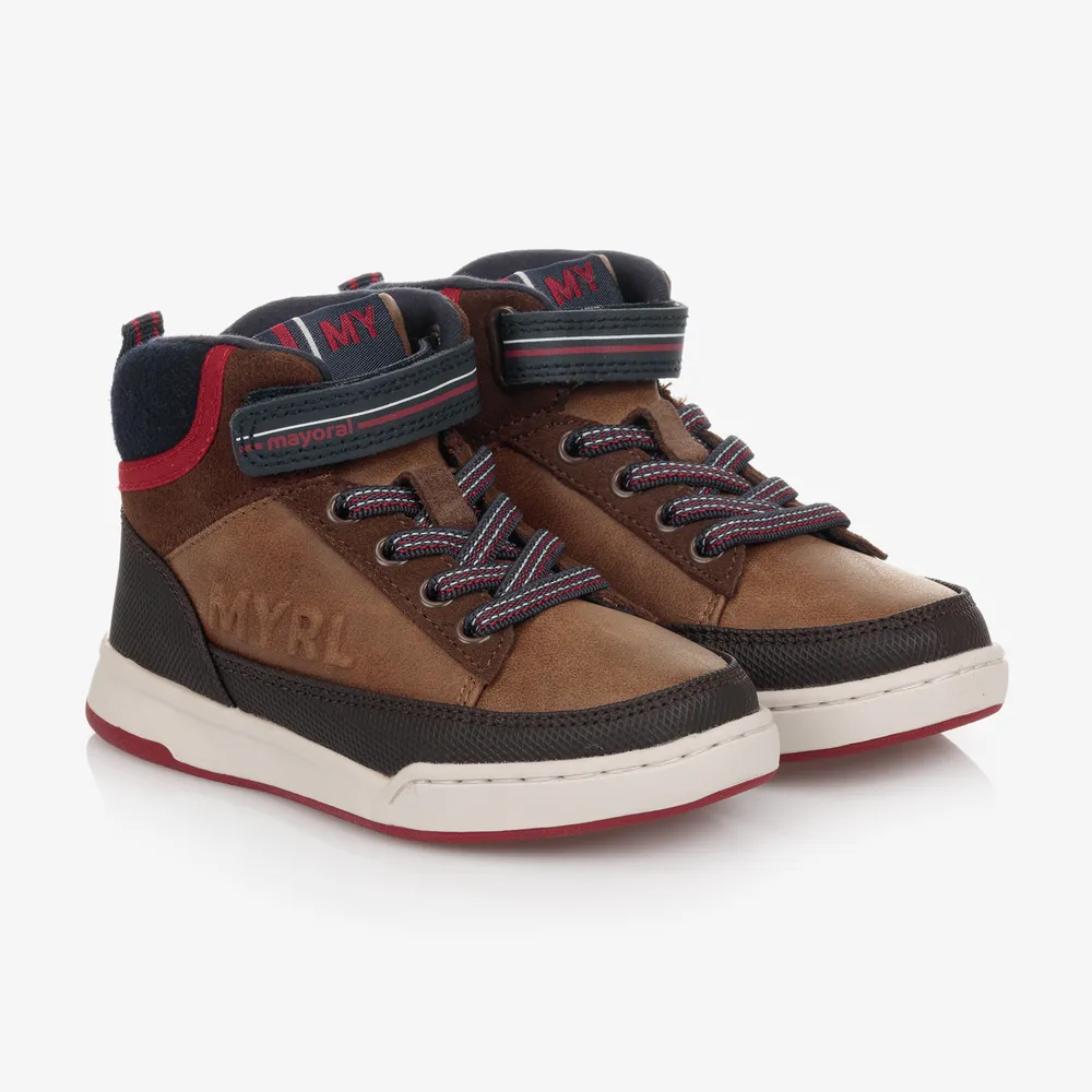 Teen Boys Brown Trainers