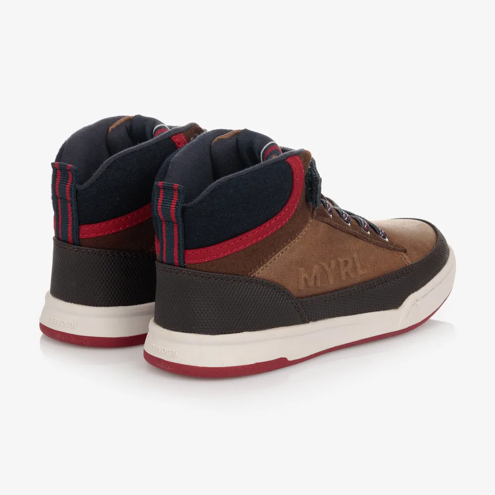 Teen Boys Brown Trainers