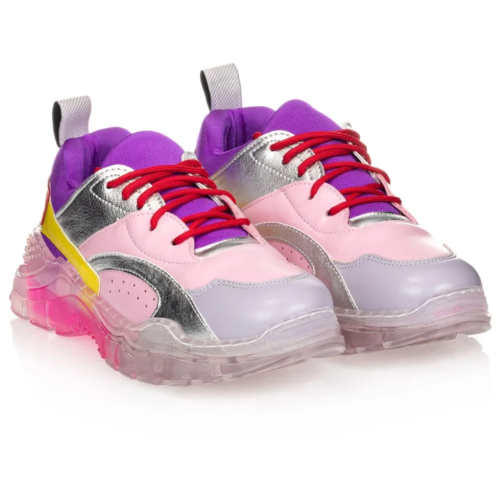 Teen Pink & Purple Trainers 