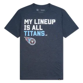 Tennessee Titans My Lineup Men's Short Sleeve T-Shirt