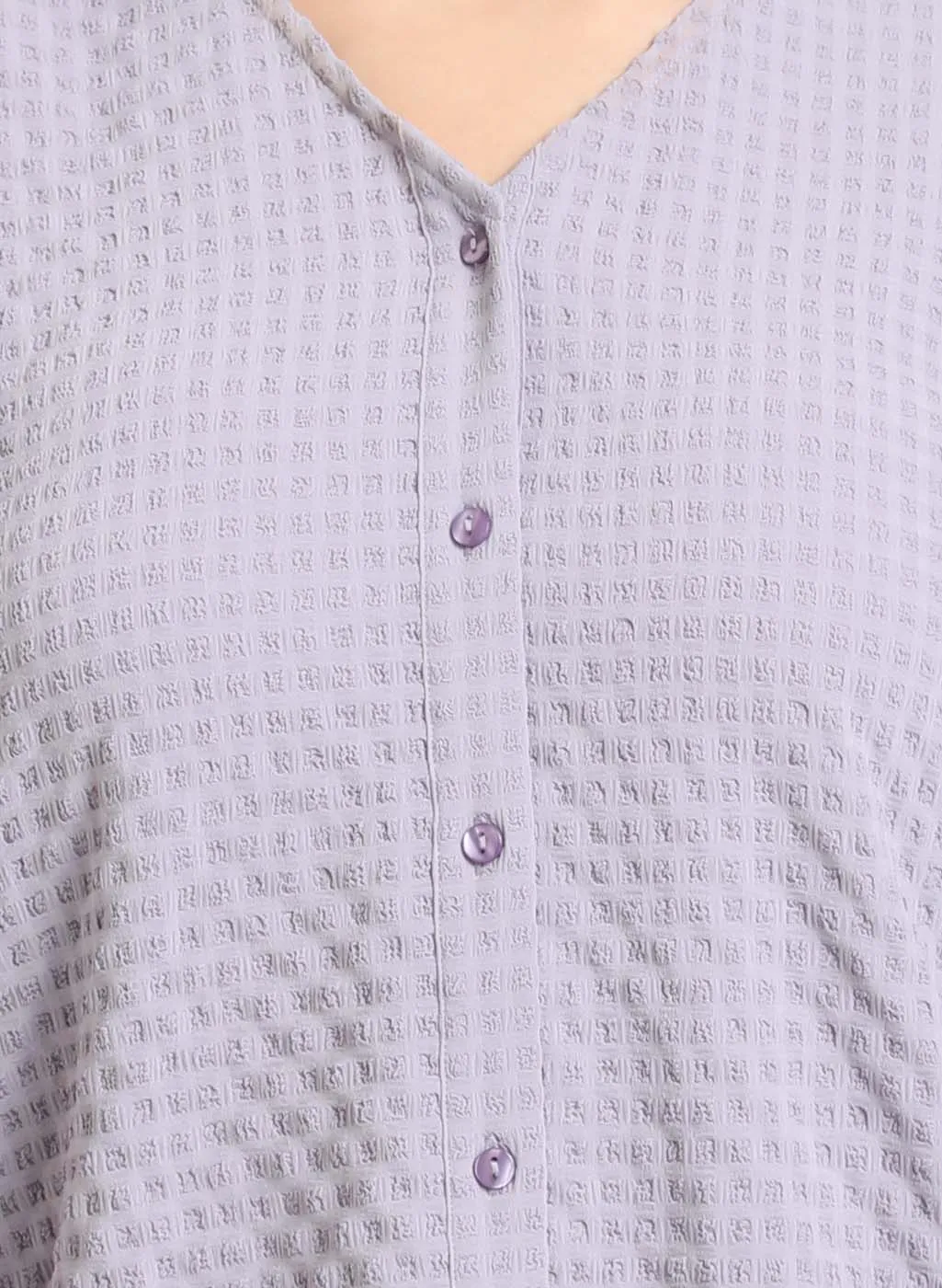 Puff Sleeve Textured Shirt