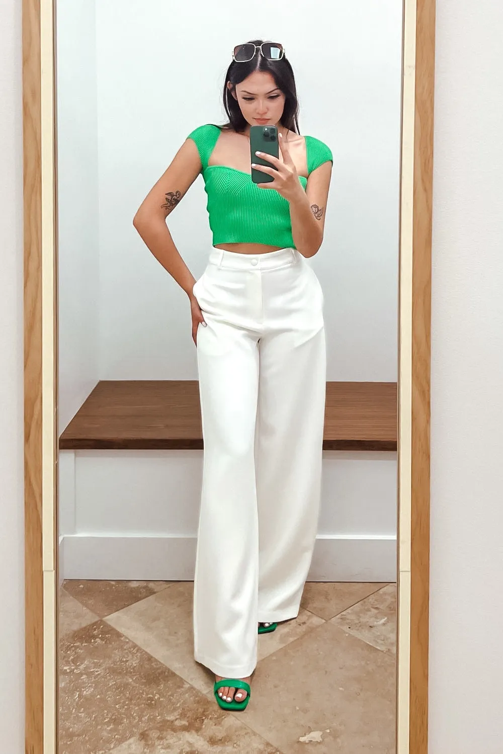 The Big Boss Energy High Waist Wide Leg Trousers