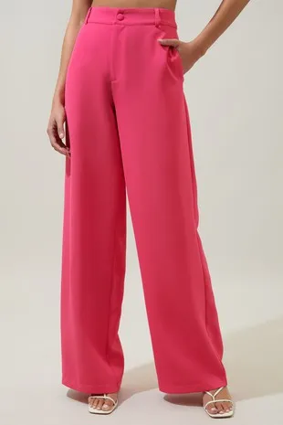 The Big Boss Energy High Waist Wide Leg Trousers