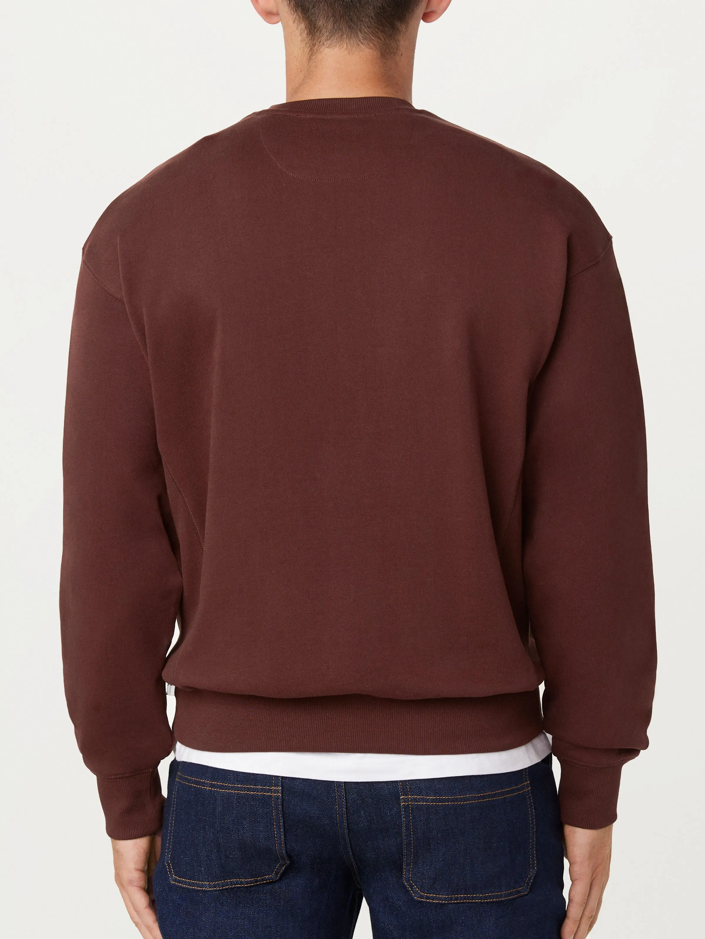 The French Terry Sweatshirt in Bordeaux