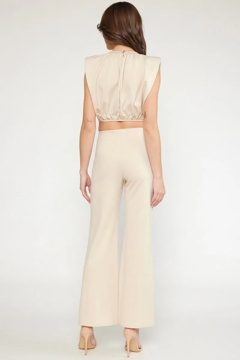 The Sail Away High Waist Button Trousers