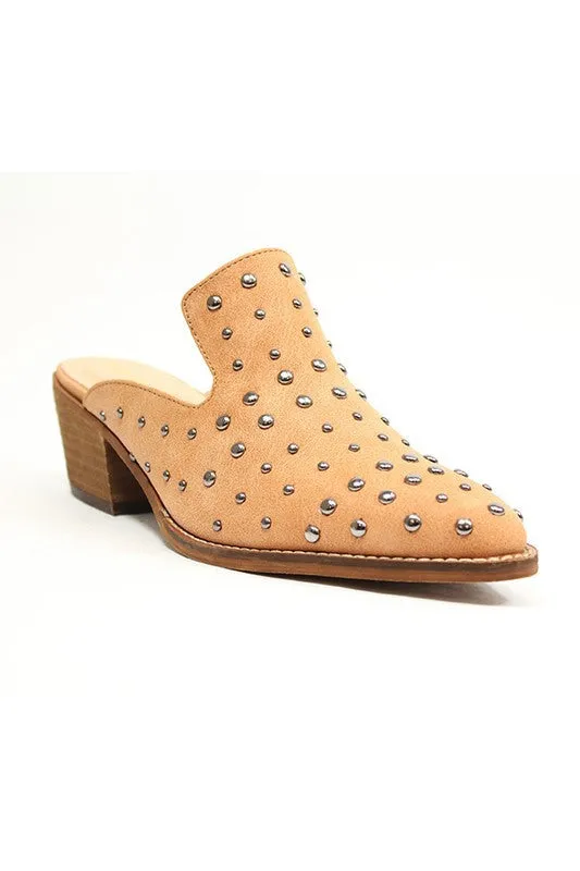 Studded Whiskey Mules