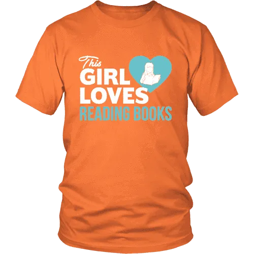 This girl loves reading books Unisex T-shirt