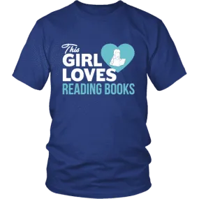 This girl loves reading books Unisex T-shirt