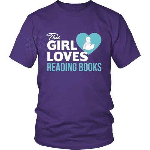 This girl loves reading books Unisex T-shirt