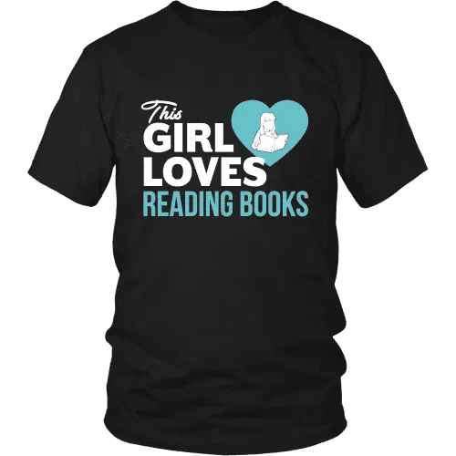 This girl loves reading books Unisex T-shirt