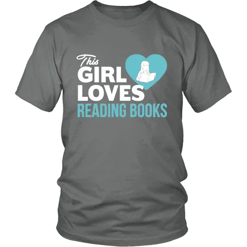 This girl loves reading books Unisex T-shirt