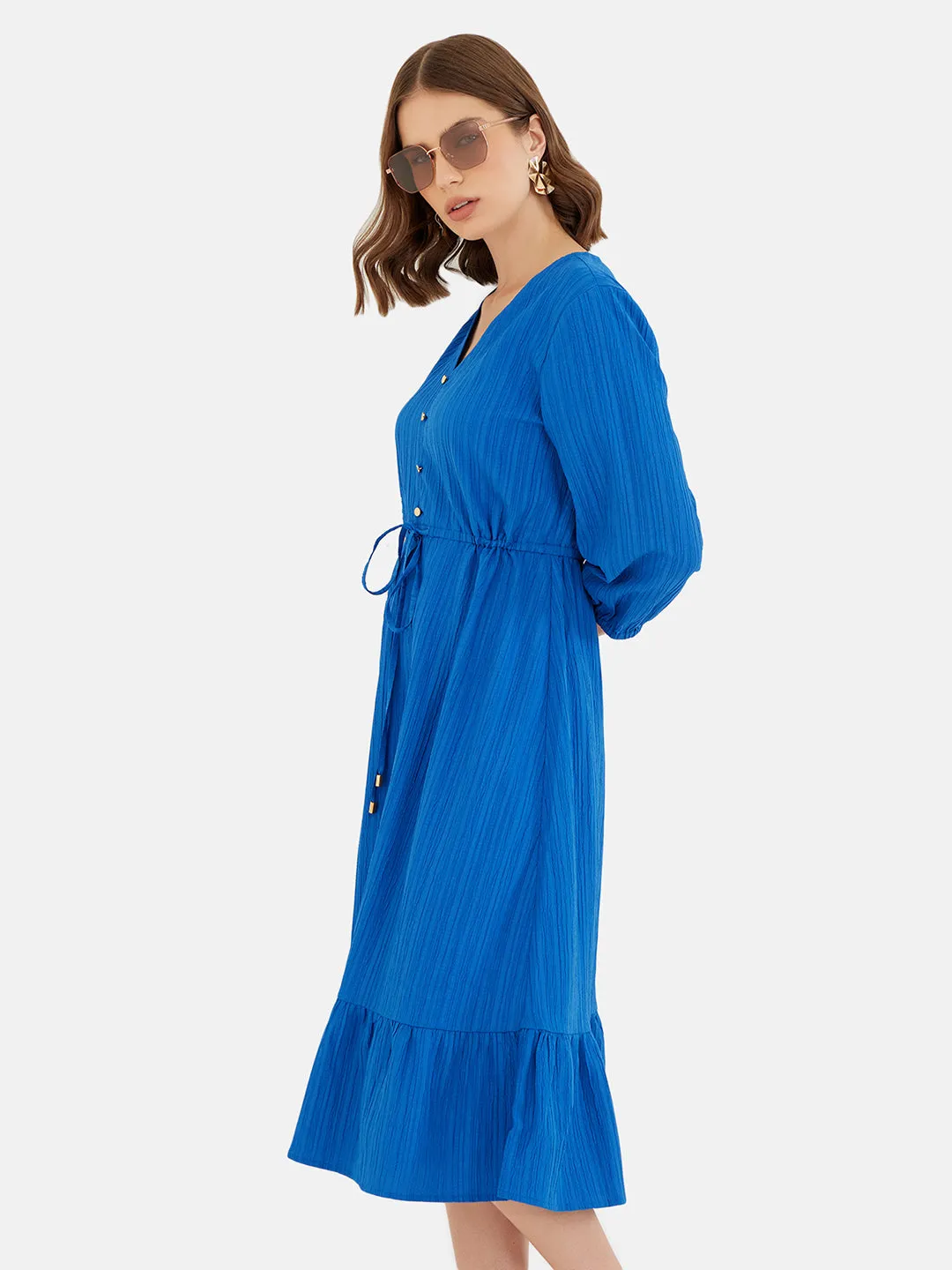 Tie-Up Midi Dress - Evelyn