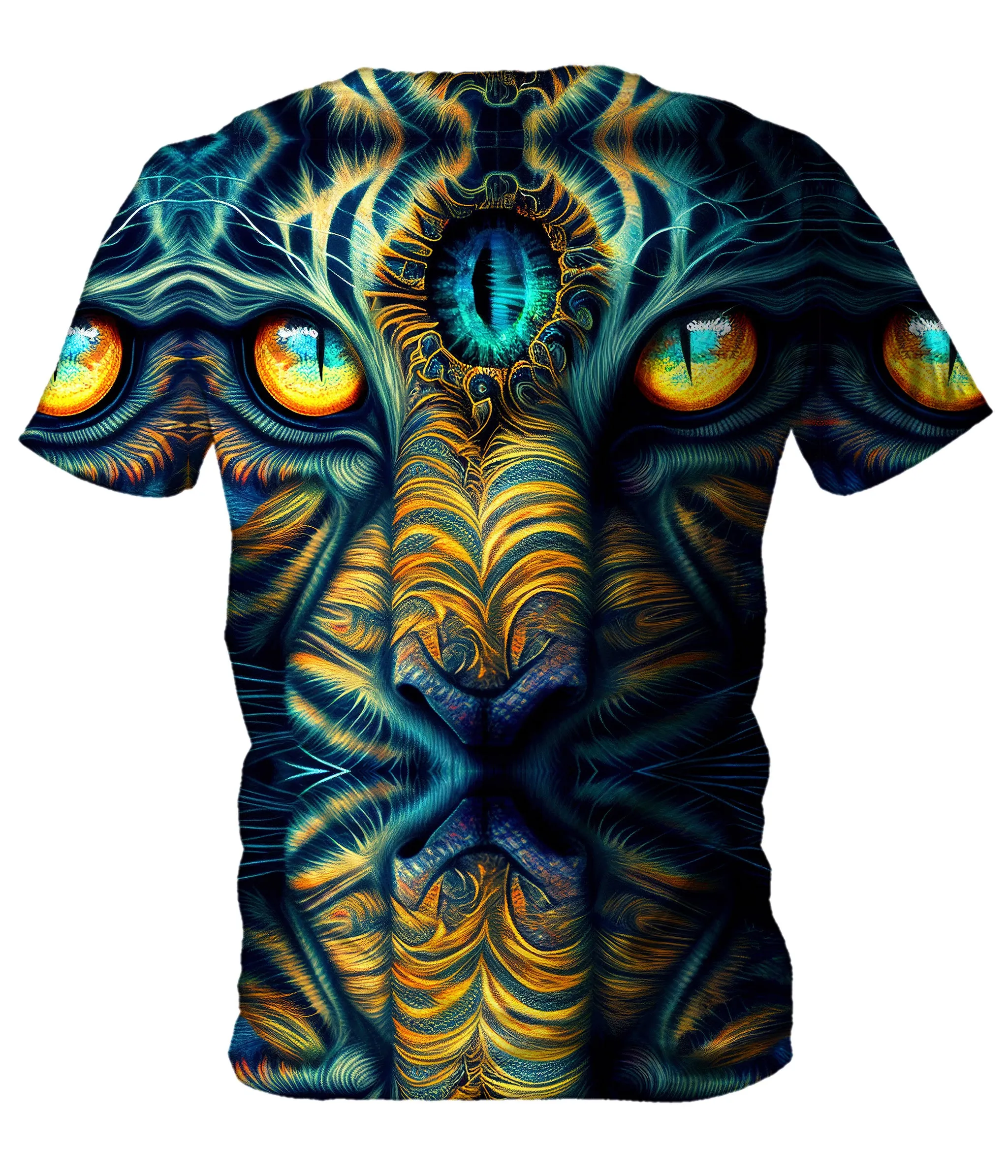 Tiger Eyes Psychedelic Men's T-Shirt (Clearance)