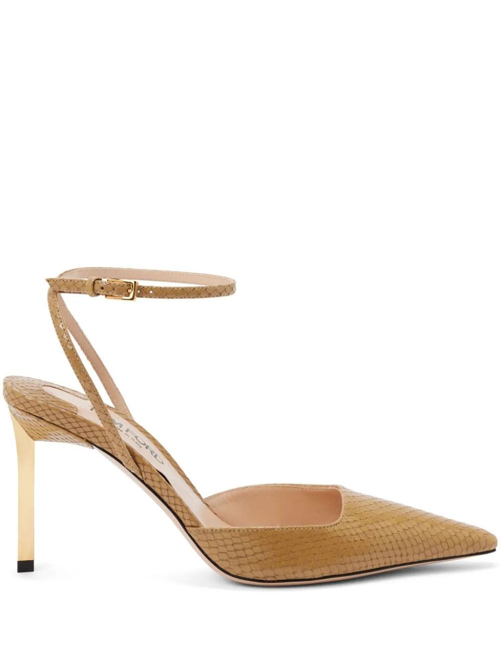 TOM FORD 85mm embossed pumps - Neutrals