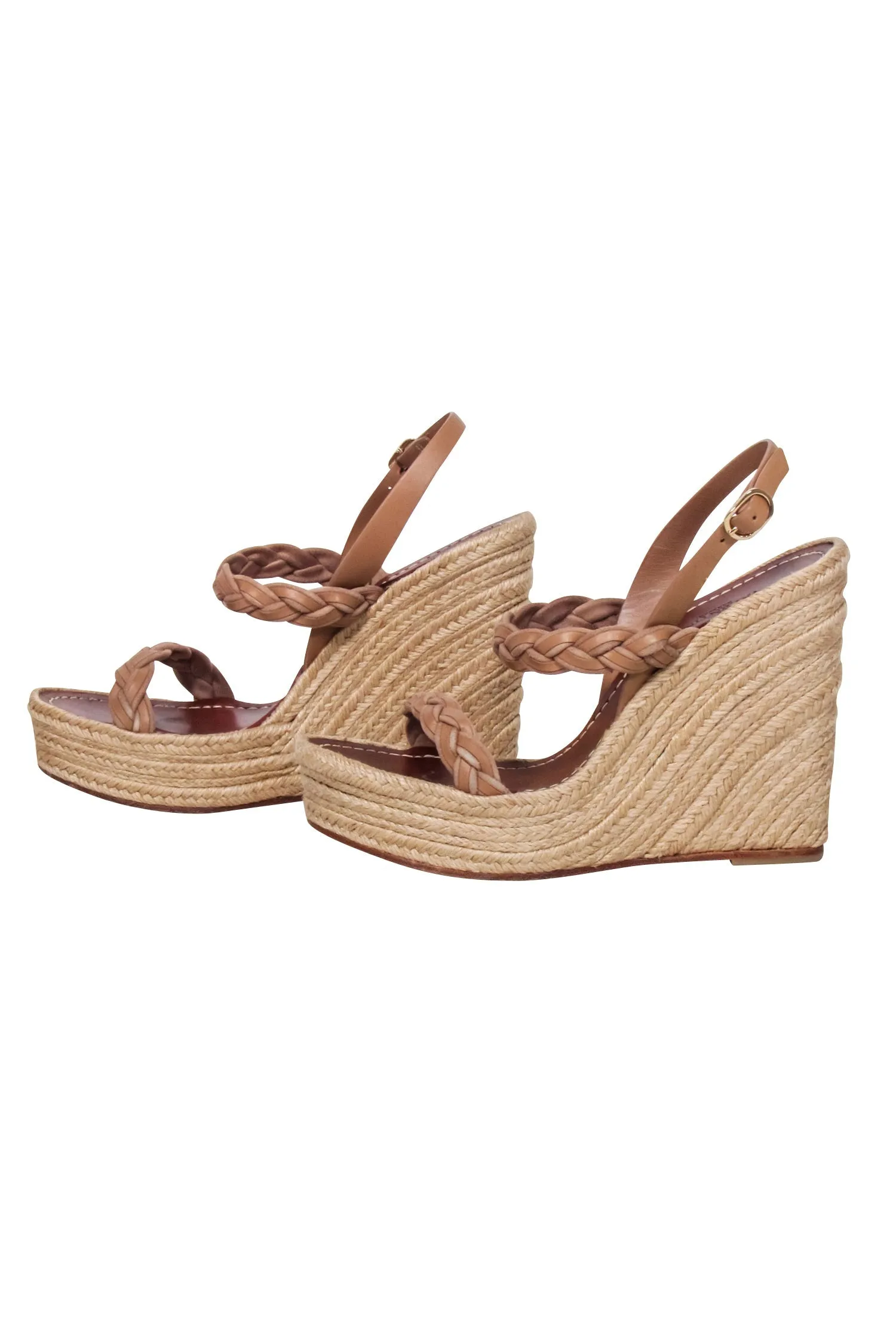 Valentino - Tan Espadrille Wedges Sz 7.5