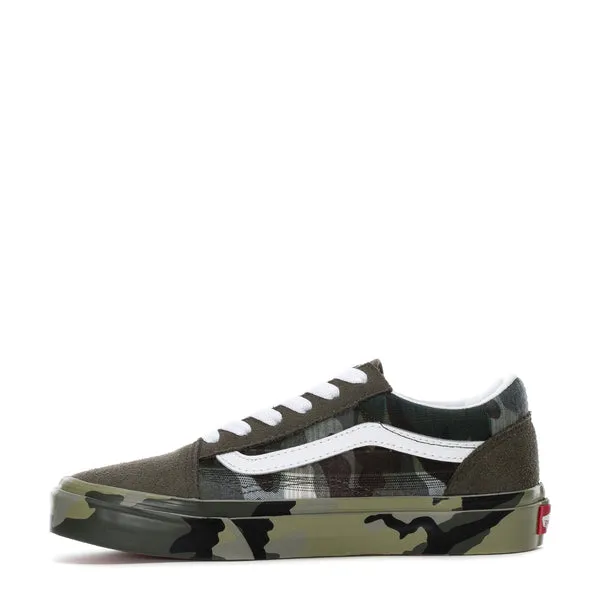 VANS Kid's Old Skool, Plaid Camo