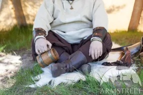 Embossed Viking Boots