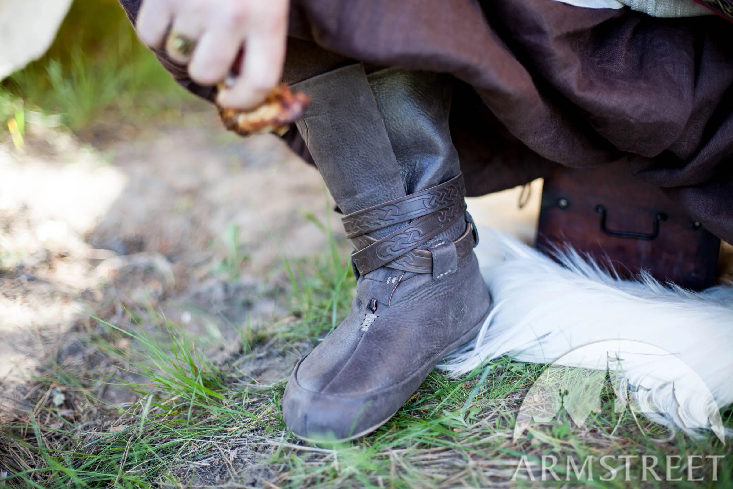 Embossed Viking Boots