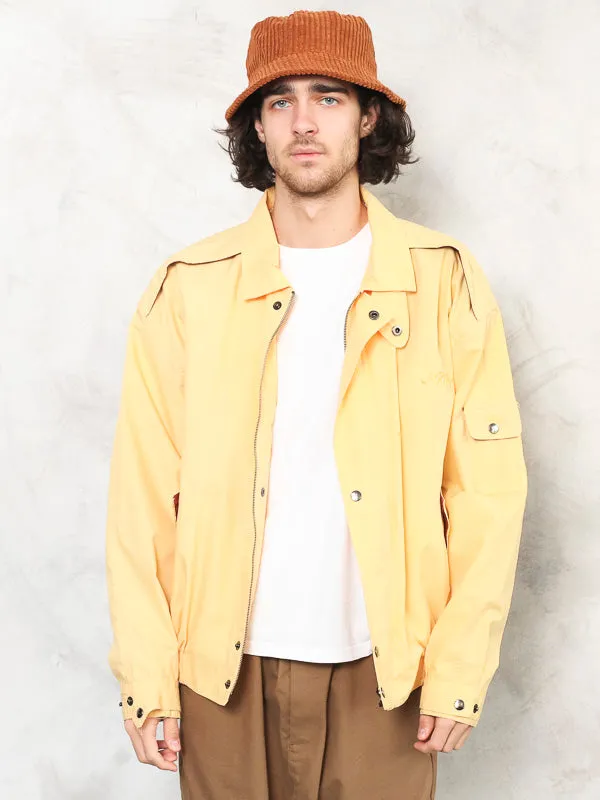 Vintage 90's Yellow Men Bomber Jacket