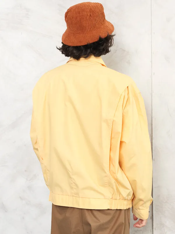 Vintage 90's Yellow Men Bomber Jacket