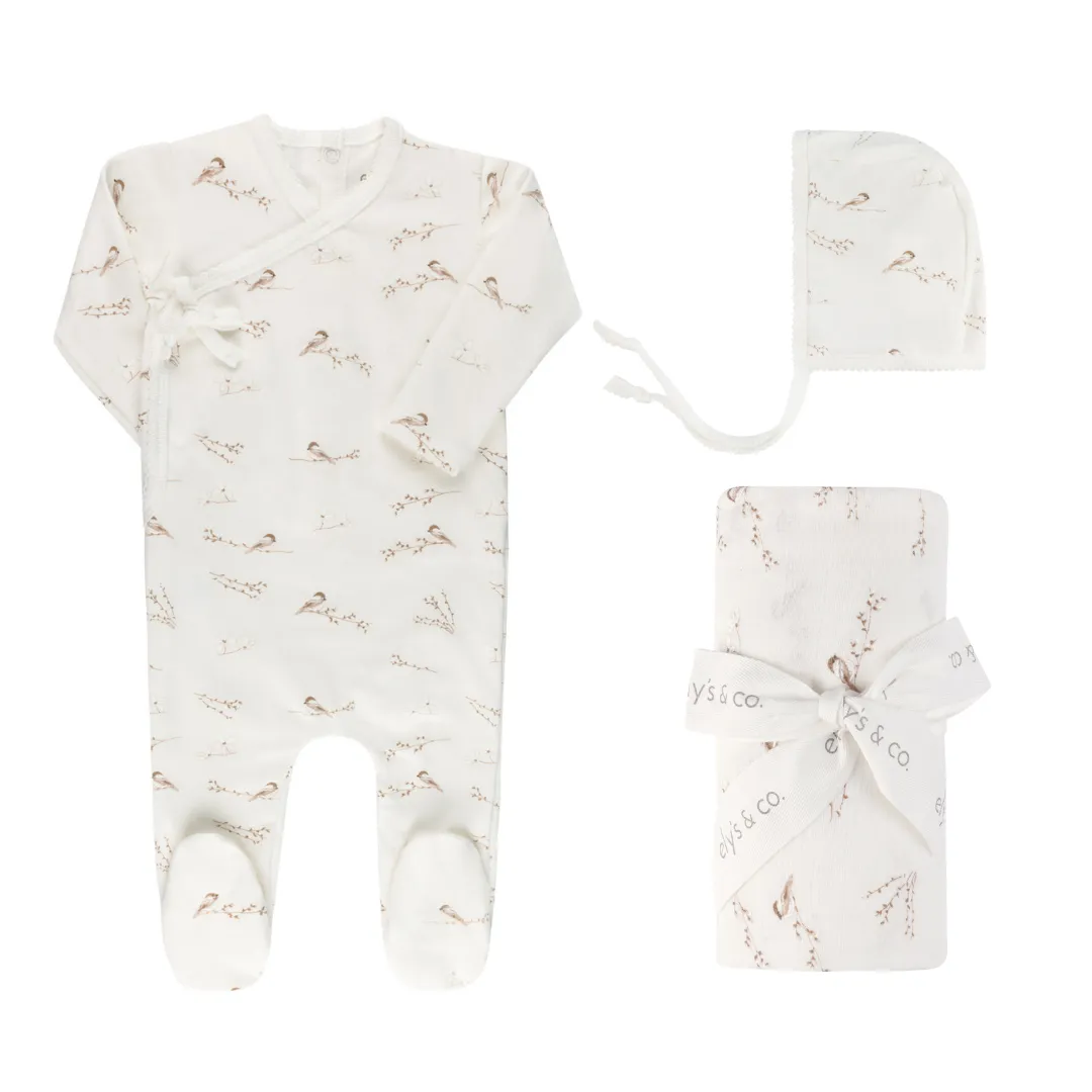 Vintage Birds- Cream - Standard 3 Pc Set