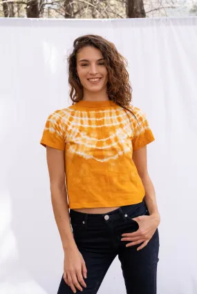 Retro Cotton Cropped T-shirt