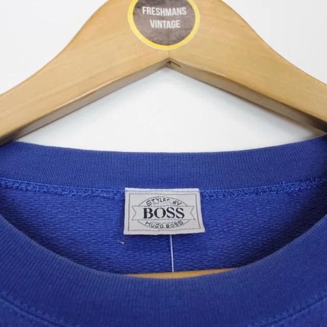 Vintage Hugo Boss Spellout Sweatshirt Large