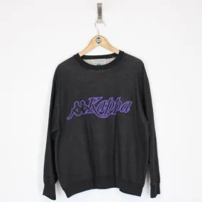 Vintage Kappa Spellout Sweatshirt Medium